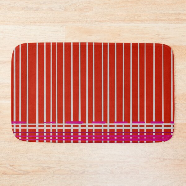 Item preview, White and Red line patterns designed and sold by Karenni.