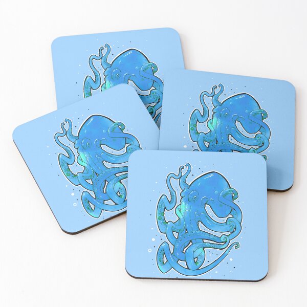 Item preview, pulpo azul calamar kraken designed and sold by weilertsen.