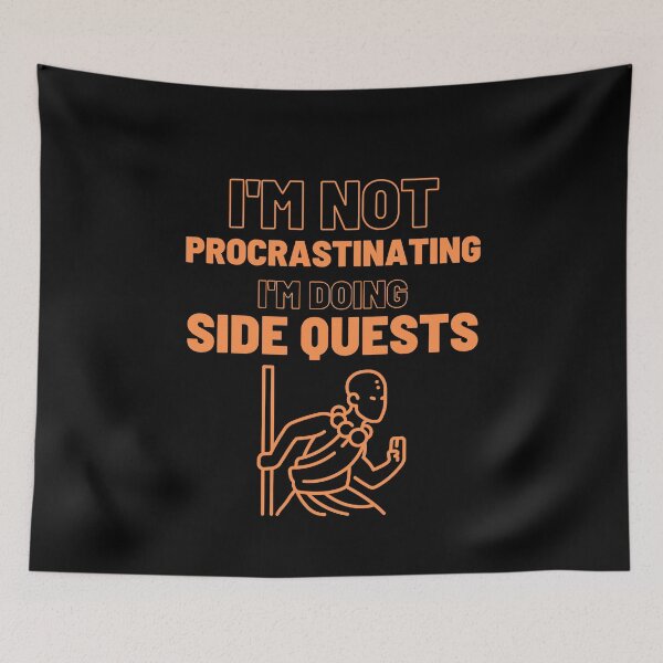 Item preview, I'm Not Procrastinating I'm doing Side Quest (monk) designed and sold by Quineveer Alice.