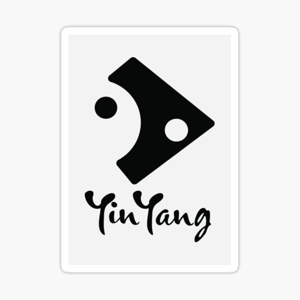 Positive Vibes - Yin Yang Sticker