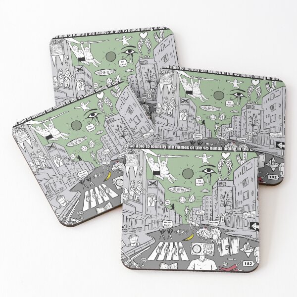 Item preview, Will you be able to identify the names of the 45 bands hiding in the drawing? designed and sold by matan kohn.