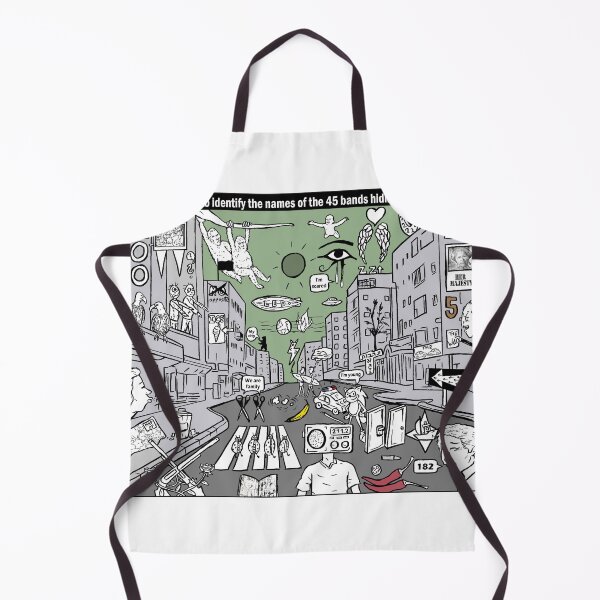 Item preview, Will you be able to identify the names of the 45 bands hiding in the drawing? designed and sold by matan kohn.
