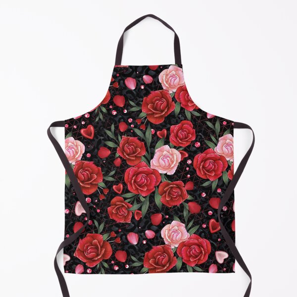 Item preview, Red and Pink Bunches of Roses on black background designed and sold by blayzeink.
