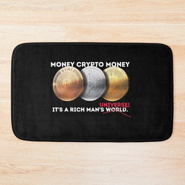 Item preview,  money crypto money, its a rich mans universe designed and sold by amy greaves.