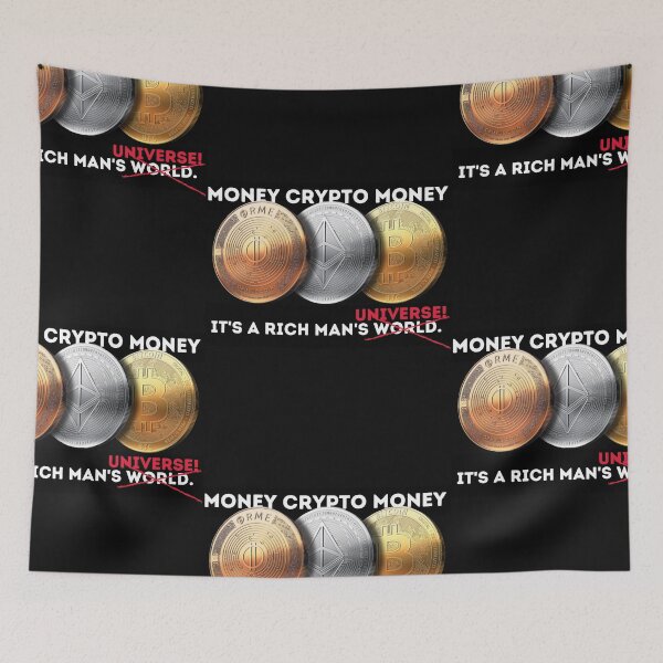 Item preview,  money crypto money, its a rich mans universe designed and sold by amy greaves.