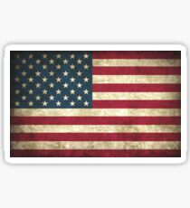Weathered American Flag Sticker