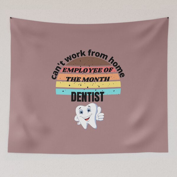 Item preview, funny dentists day - work from home designed and sold by LumeLush.