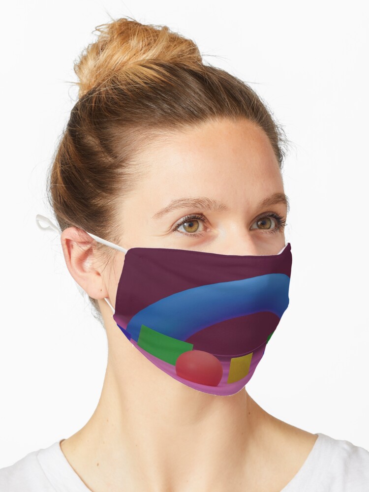 Mascarilla «Ropa y camisas de Blender 3D, arte digital colorido.» de SING2  | Redbubble