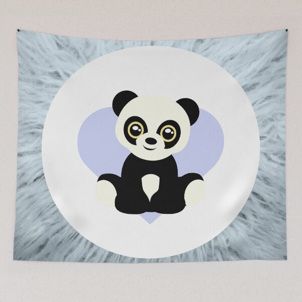 Item preview, Baby Panda bear loves you/ baby blue fur designed and sold by Marilena Strambu.