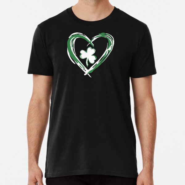 Green, white heart and clover Premium T-Shirt