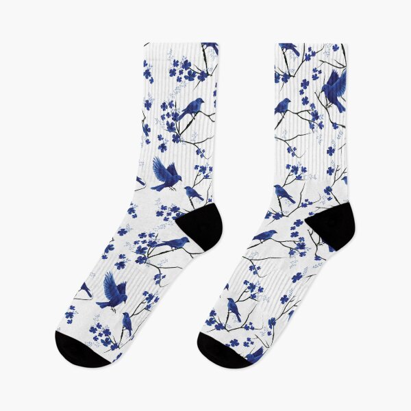 Item preview, Blue bird cherry blossom designed and sold by tingbysanna.