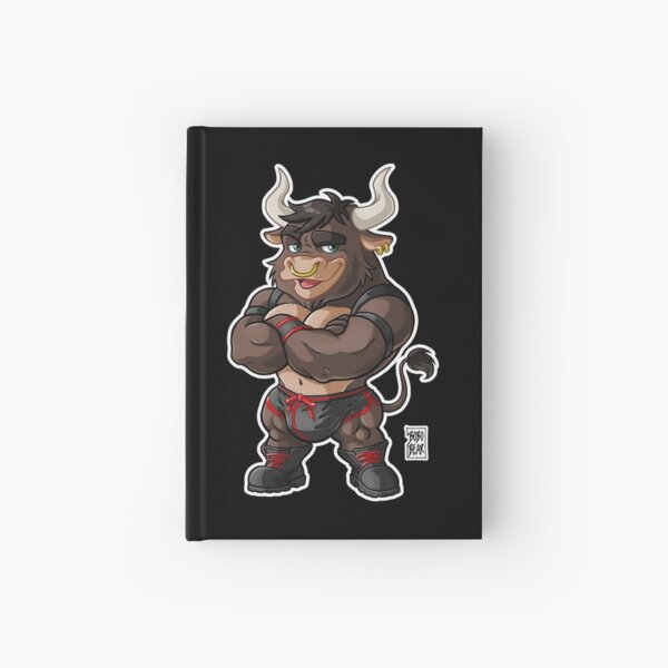 BEEFY BULL (RED DETAILS) - BEARZOO SERIES Hardcover Journal