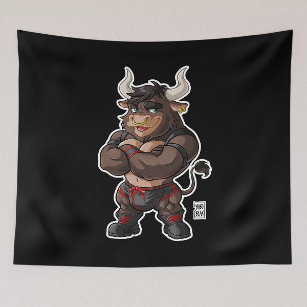 Item preview, BEEFY BULL (RED DETAILS) - BEARZOO SERIES designed and sold by bobobear.
