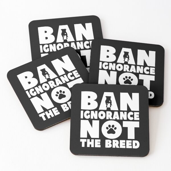 Item preview, Ban ignorance not the breed / dog power breed end bsl animal rights designed and sold by portrait4you.