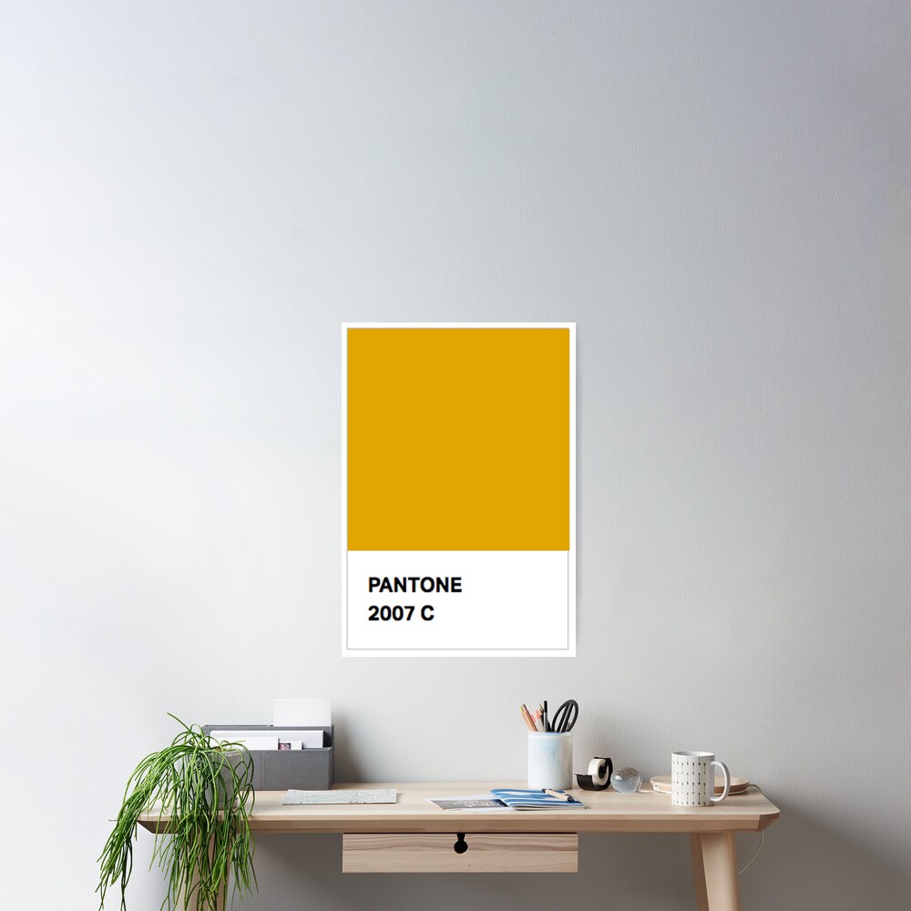 "Pantone mustard yellow" Poster for Sale by papilloninsula Redbubble