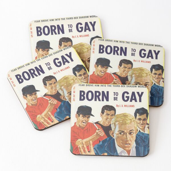 Item preview, Born To Be Gay - Vintage Gay Pulp Magazine Cover designed and sold by IntersectPhoto.