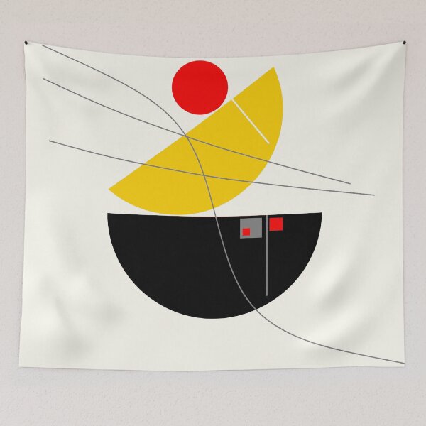 Item preview, Minimalist Bauhaus Style Geometric Abstract Piece 124 - Original Artwork (not a reproduction) designed and sold by vortexatelier.