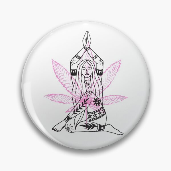 Item preview, | Meditating Girl | Smart Successful Stoner | Spiritual Weed | designed and sold by AlfaEcho.