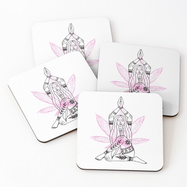 Item preview, | Meditating Girl | Smart Successful Stoner | Spiritual Weed | designed and sold by AlfaEcho.