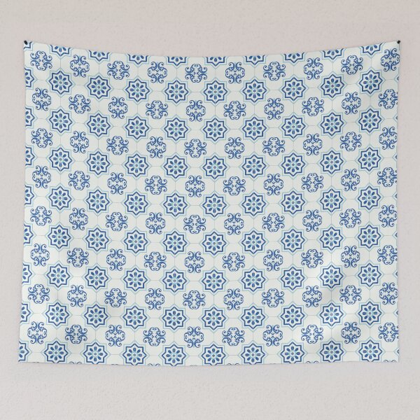 Item preview, Blue and white frame tile designed and sold by Timegraf.