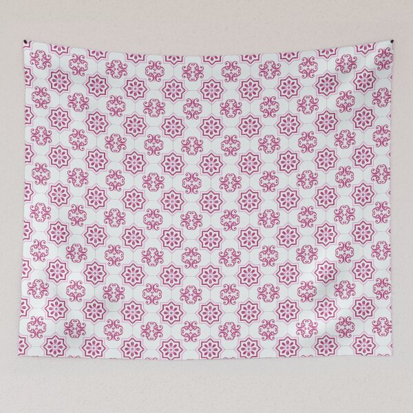 Item preview, Pink and White Frame Tile designed and sold by Timegraf.