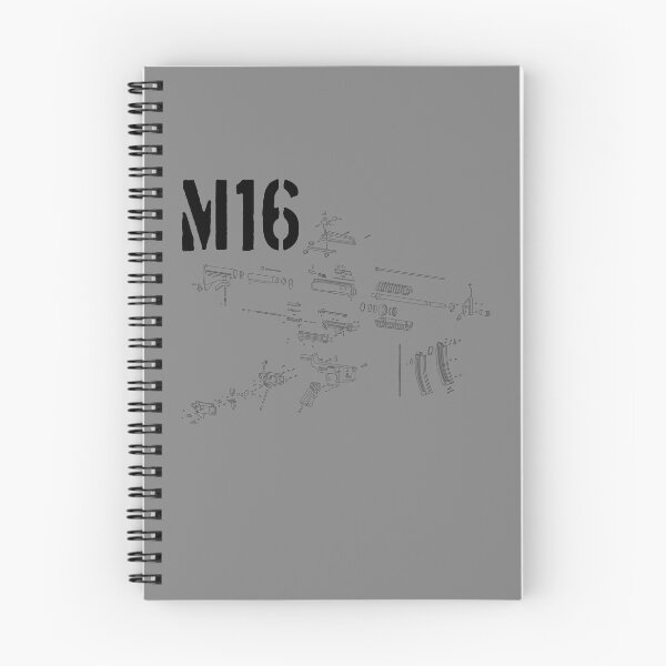 Item preview, M16 Gun Parts Diagram Schematic 5.56 Cal Military Gun M16 Gear designed and sold by DynamicDesign.