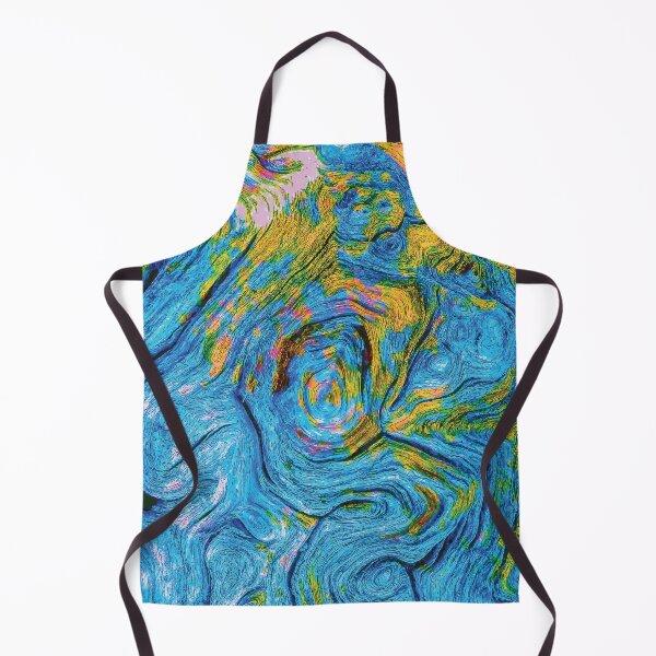 Item preview, Blue Yelllow Trippy Wood Bark Grain Swirl Texture designed and sold by Ciara Shortall.