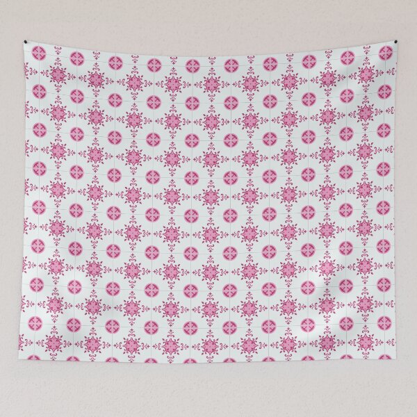 Item preview, Pink and White Frame Tile designed and sold by Timegraf.