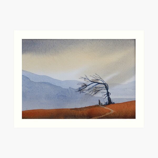 Tree in the Wind Art Print