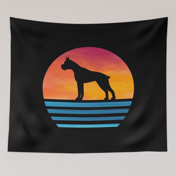 Item preview, funny boxer mom dog lover vintage silhouette boxer dog owner gifts designed and sold by alaechamlal.