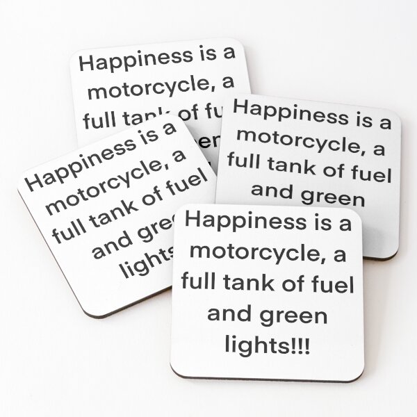 Item preview, Motorbike quote happiness designed and sold by JWebbyR1.
