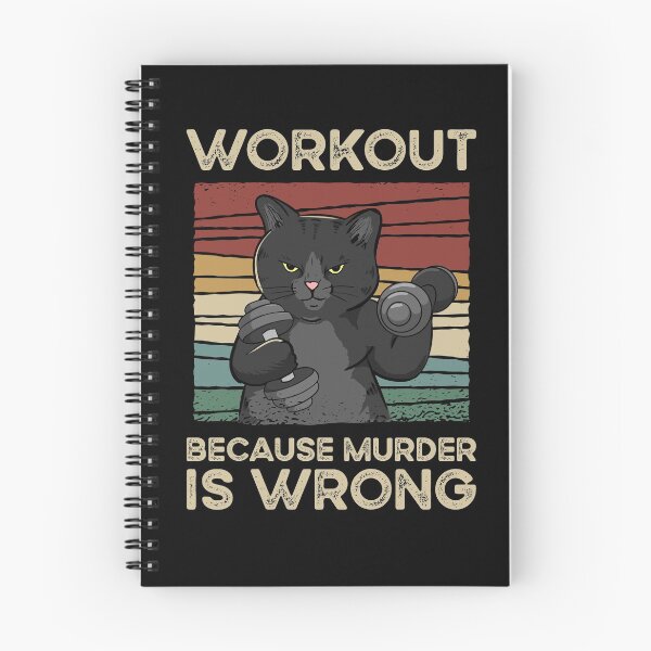 Item preview, Workout Because Murder Is Wrong designed and sold by MagicFireGhost.