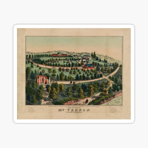 Item preview, Mt. Vernon, Virginia (1859) designed and sold by allhistory.