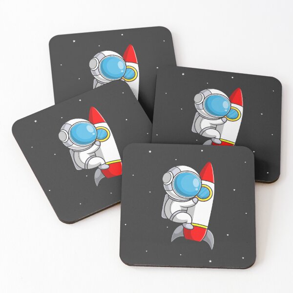 Item preview, Astronaut cartoon in outer space designed and sold by Qitchup.