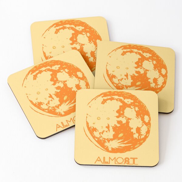 Item preview, Full Moon (Almost) Orange designed and sold by meomello.