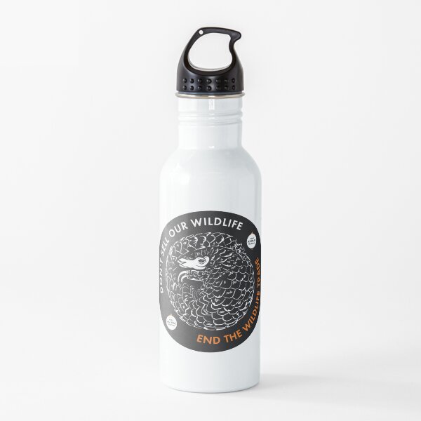 Pangolin - Don't sell our wildlife Water Bottle