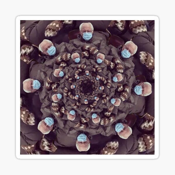 Bernie Sanders Mandala Sticker