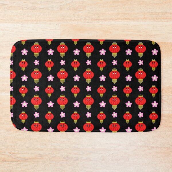 Item preview, Cute Lantern with Sakura Pattern in Black Background designed and sold by Kelly Leung.
