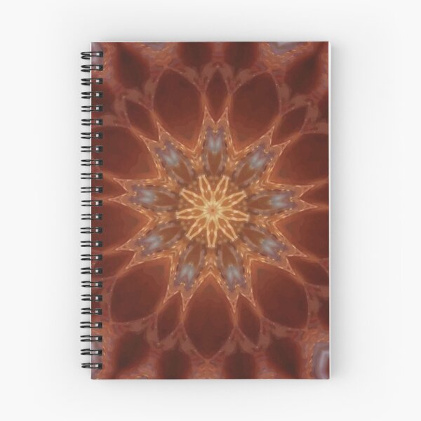 Aperçu de l'œuvre   Fractale de Kaléidoscope de géométrie sacrée naturelle créée et vendue par SacredJoyometry.