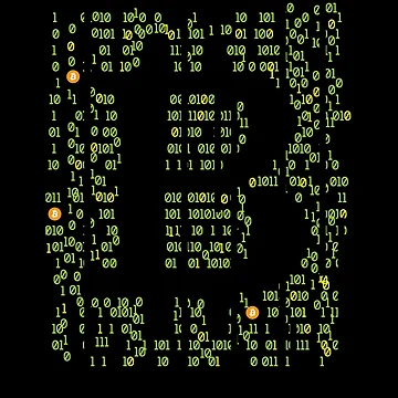 Imagen de la obra Bitcoin Matrix Coder Cryptocurrency Mining BTC Bitcoin Gear de DynamicDesign