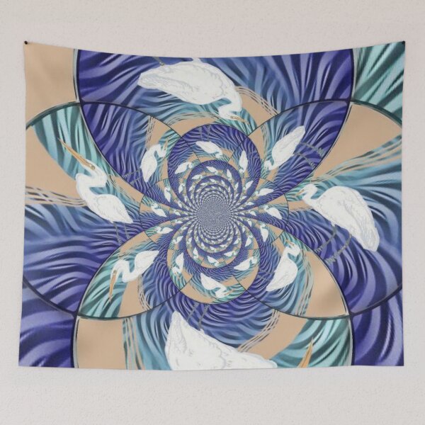 Item preview, White Heron Kaleidoscope  designed and sold by pinkyjainpan.