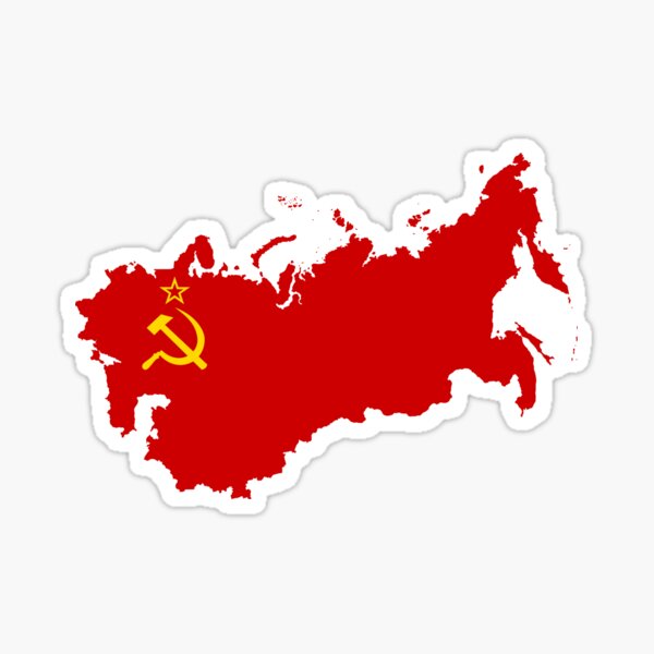Item preview, Flag Map of the Soviet Union designed and sold by abbeyz71.