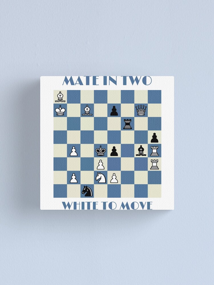 Checkmate in two chess puzzle Poster for Sale by ApplePieCrafts