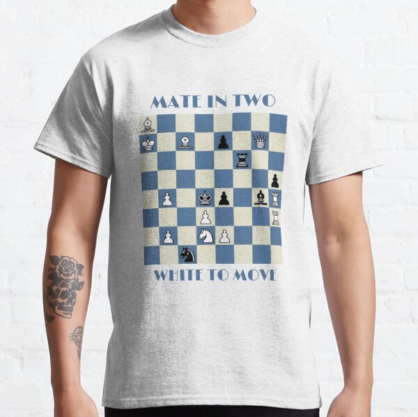 Checkmate in two chess puzzle Classic T-Shirt