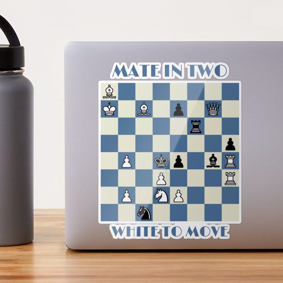 Checkmate in two chess puzzle Poster for Sale by ApplePieCrafts