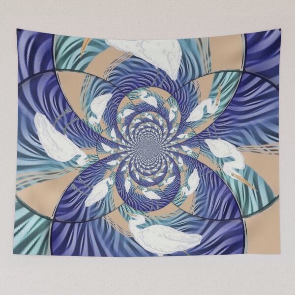 Item preview, White Heron Kaleidoscope  designed and sold by pinkyjainpan.