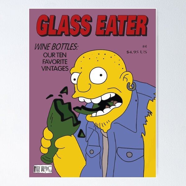 Artikel-Vorschau von Glass Eater Funny Das von Simpsons inspirierte Magazin aus den 90er Jahren Cartoons, designt und verkauft von CompuGlobalCorp.