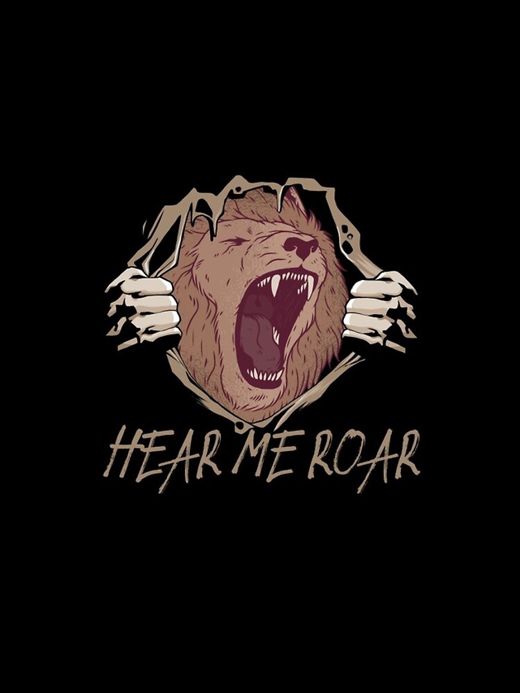 Imagen 4 de 4, Funda de iPhone con la obra Hear Me Roar Lion Tearing Through Shirt Big Cat Roaring Lion Gear, diseñada y vendida por DynamicDesign.