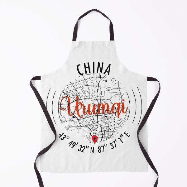 Item preview, Urumqi, CHINA Road Map Art - Earth Tones designed and sold by hatimelhag.