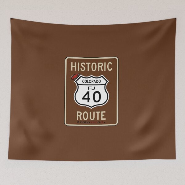 Item preview, Colorado Historic Route 40 - Toyota FJ40 Land Cruiser Sign designed and sold by Coloredo.